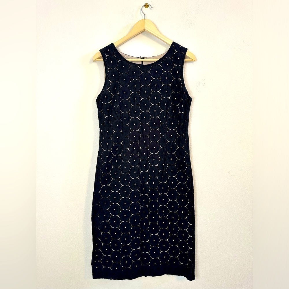 Talbots eyelet midi dress size 10
